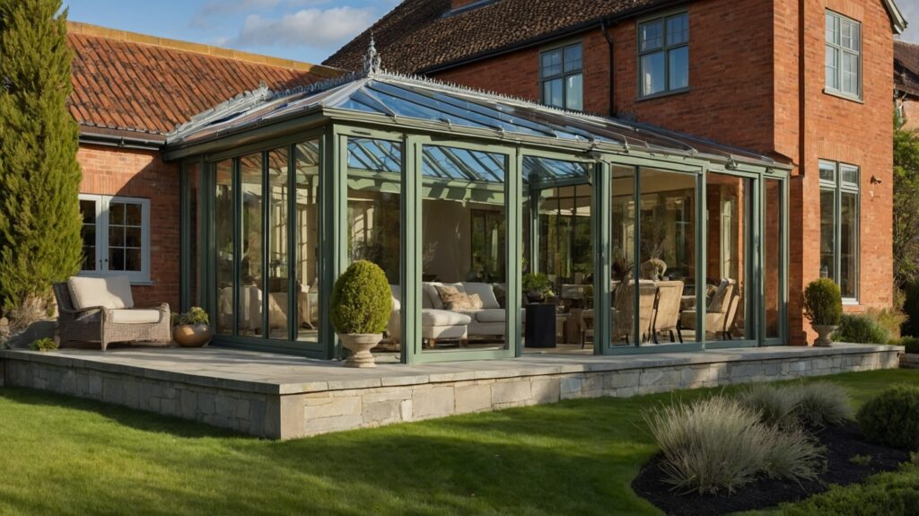 Cheapest Conservatory Lean-To Conservatory On A Sunny Day